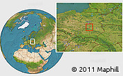 Satellite Location Map of Radom