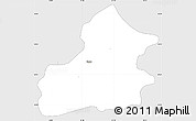 Silver Style Simple Map of Radom
