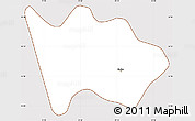 Classic Style Simple Map of Siedlce, cropped outside