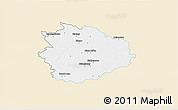 Classic Style 3D Map of Sierpc, single color outside