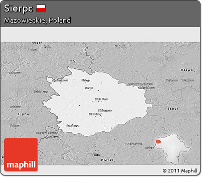 Gray 3D Map of Sierpc