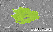 Physical 3D Map of Sierpc, desaturated