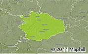 Physical 3D Map of Sierpc, semi-desaturated