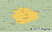 Savanna Style 3D Map of Sierpc