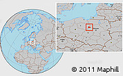 Gray Location Map of Sierpc