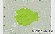 Physical Map of Sierpc, lighten, semi-desaturated