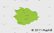 Physical Map of Sierpc, single color outside