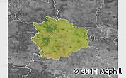 Satellite Map of Sierpc, desaturated