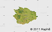 Satellite Map of Sierpc, single color outside