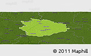 Physical Panoramic Map of Sierpc, darken