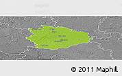 Physical Panoramic Map of Sierpc, desaturated
