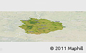 Satellite Panoramic Map of Sierpc, lighten