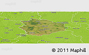 Satellite Panoramic Map of Sierpc, physical outside