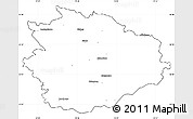 Blank Simple Map of Sierpc, cropped outside