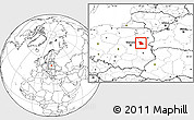 Blank Location Map of Sokolow Podlaski