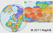 Political Location Map of Sokolow Podlaski