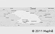 Silver Style Panoramic Map of Sokolow Podlaski