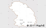 Classic Style Simple Map of Sokolow Podlaski, cropped outside