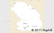 Classic Style Simple Map of Sokolow Podlaski, single color outside