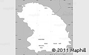 Gray Simple Map of Sokolow Podlaski