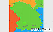 Political Simple Map of Sokolow Podlaski