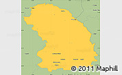 Savanna Style Simple Map of Sokolow Podlaski