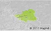 Physical 3D Map of Szydlowiec, lighten, desaturated