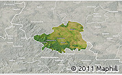 Satellite 3D Map of Szydlowiec, lighten, semi-desaturated