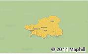 Savanna Style 3D Map of Szydlowiec, single color outside