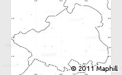Blank Simple Map of Szydlowiec, no labels