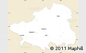 Classic Style Simple Map of Szydlowiec, single color outside
