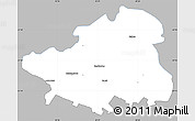 Gray Simple Map of Szydlowiec, single color outside