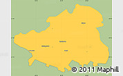 Savanna Style Simple Map of Szydlowiec, single color outside