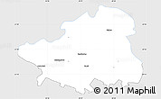 Silver Style Simple Map of Szydlowiec, single color outside