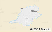 Classic Style 3D Map of Wyszkow, single color outside
