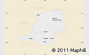 Classic Style Map of Wyszkow, single color outside