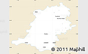 Classic Style Simple Map of Wyszkow, single color outside