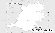 Silver Style Simple Map of Wyszkow