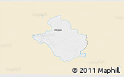 Classic Style 3D Map of Glubczyce, single color outside