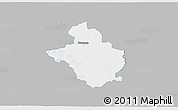 Gray 3D Map of Glubczyce, single color outside