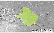 Physical 3D Map of Glubczyce, desaturated