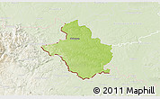 Physical 3D Map of Glubczyce, lighten