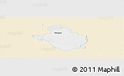 Classic Style Panoramic Map of Glubczyce, single color outside
