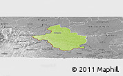 Physical Panoramic Map of Glubczyce, desaturated