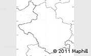 Blank Simple Map of Glubczyce, no labels
