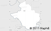 Silver Style Simple Map of Glubczyce