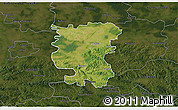 Satellite 3D Map of Debica, darken
