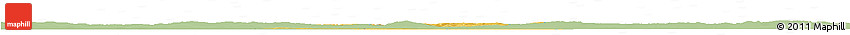 Savanna Style Horizon Map of Debica, single color outside