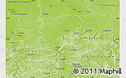 Physical Map of Debica
