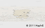 Shaded Relief Panoramic Map of Debica, lighten
